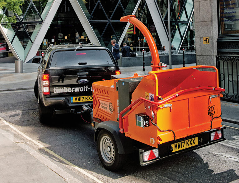 Towing a Wood Chipper on the Road Safety Advice Timberwolf