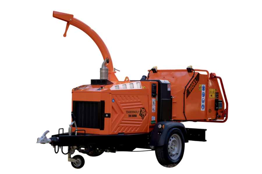 TW 280HB DIESEL WOOD CHIPPER CUTOUT